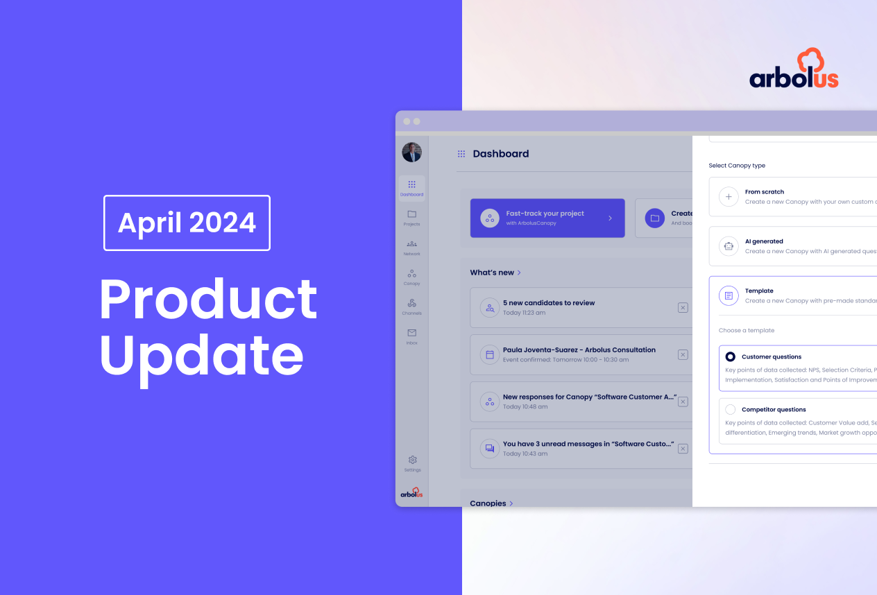 Arbolus Product Update - April 2024